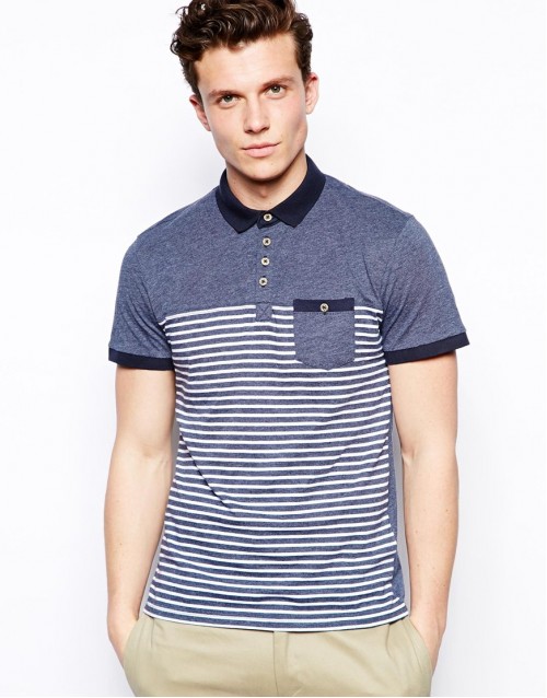 New Look Polo Shirt in Stripe