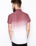 Shirt In Short Sleeve With Dip Dye