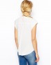 Top with Origami Pleat Detail and Jersey Back