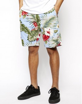 Penfield Shorts with Palm Flower Print