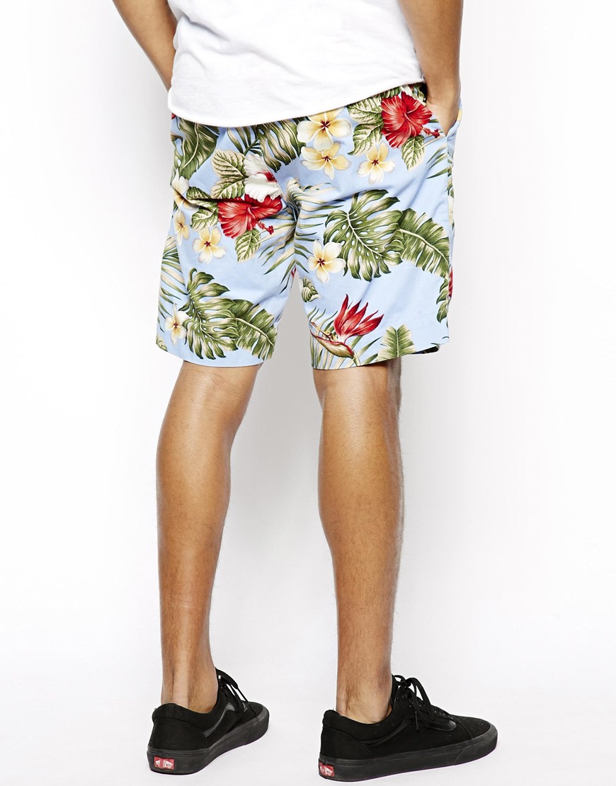 Penfield Shorts with Palm Flower Print